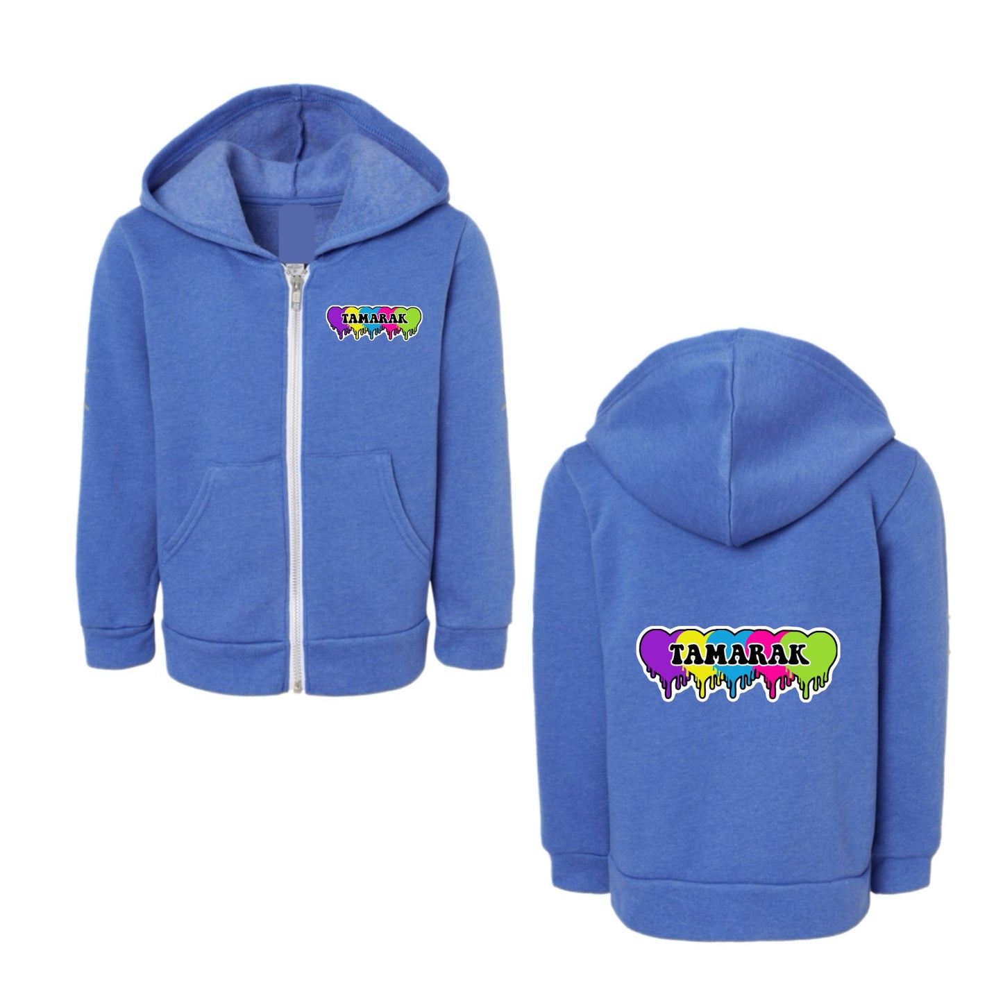 TAMARAK girls neon hearts zip hoodie