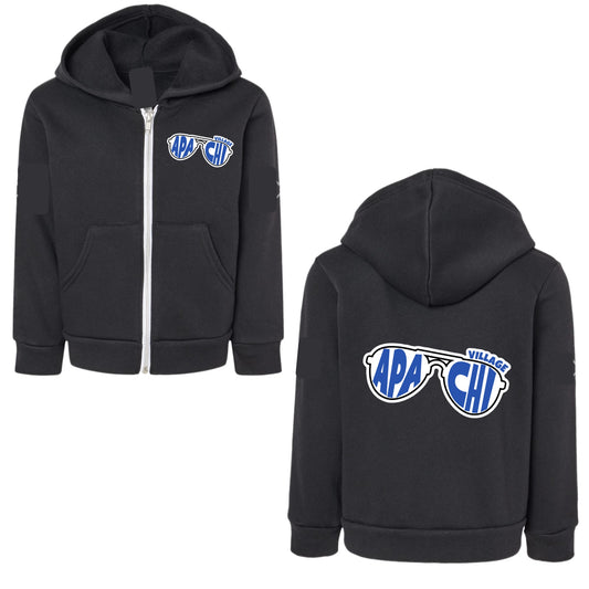 Boys Apachi Village aviators zip hoodie