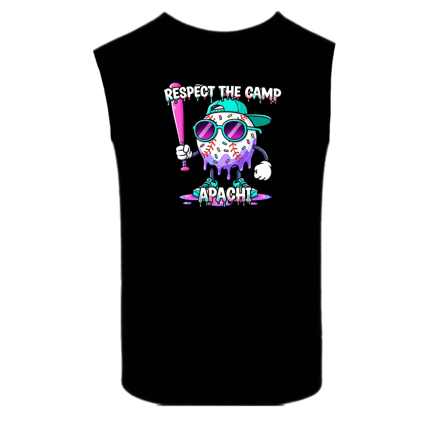 APACHI/ APACHI VILLAGE  boys “Respect the Camp” tank
