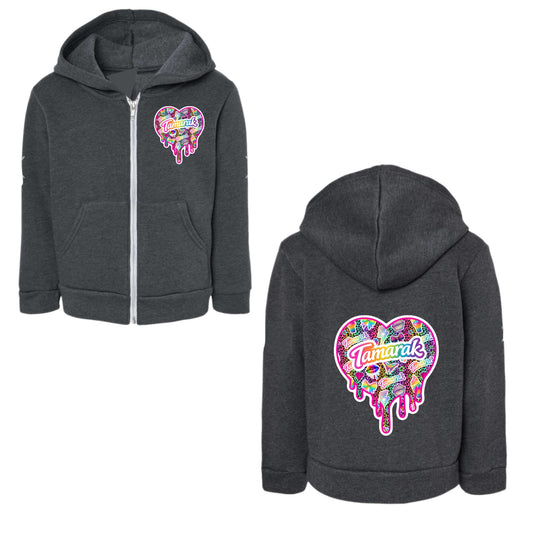 TAMARAK girls drippy heart hoodie
