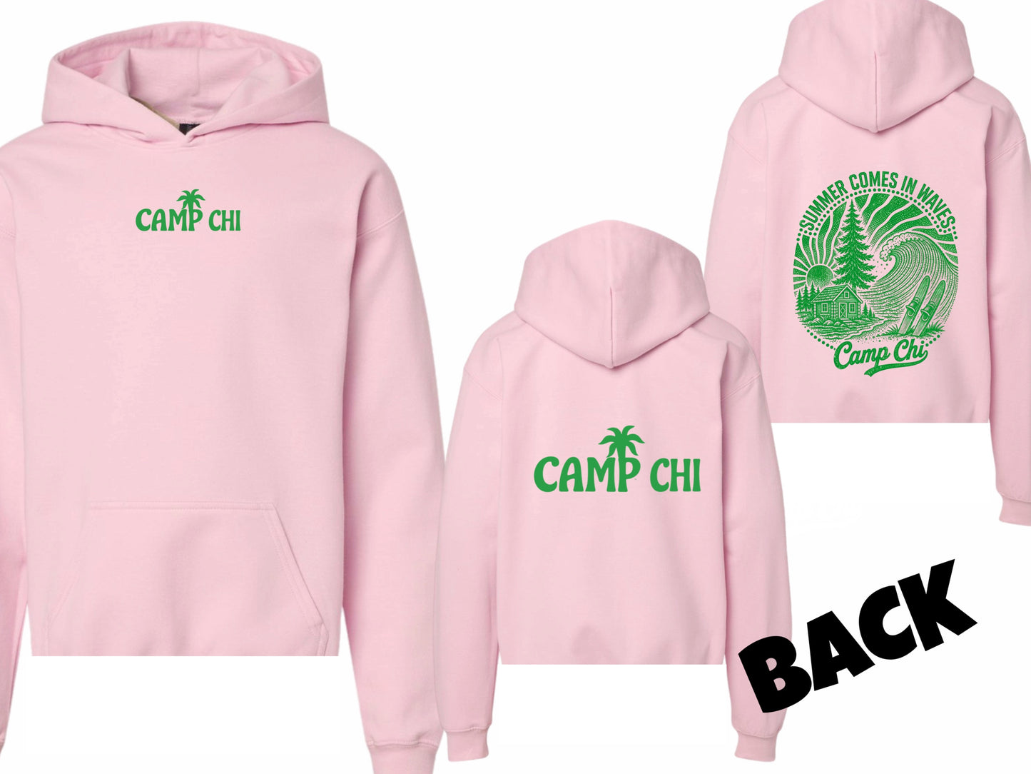 Camp Chi palm hoodie