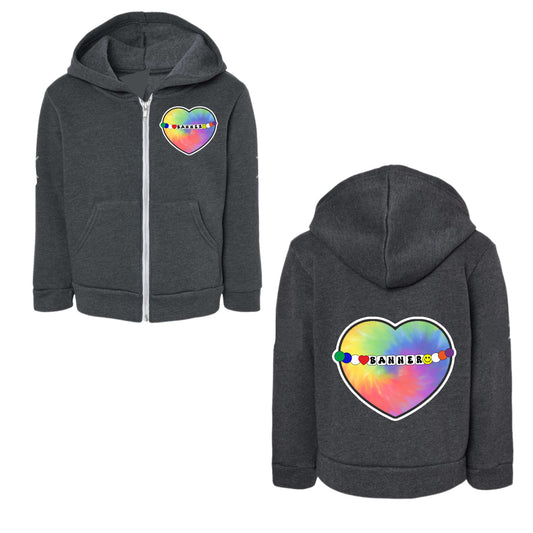 BANNER girls heart bracelet zip hoodie