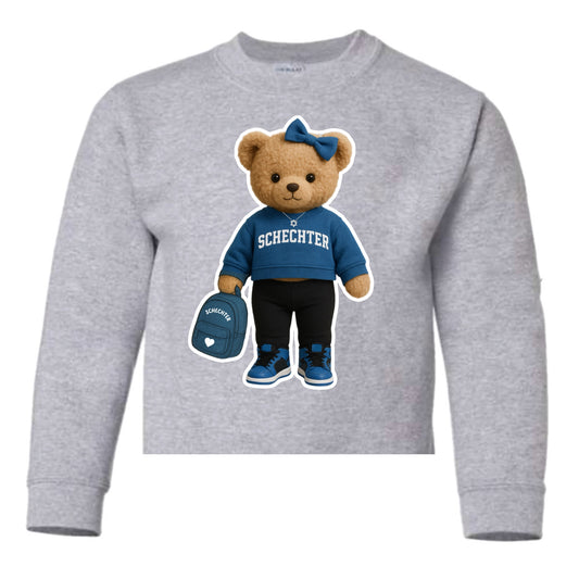 Schechter girls teddy bear crewneck sweatshirt