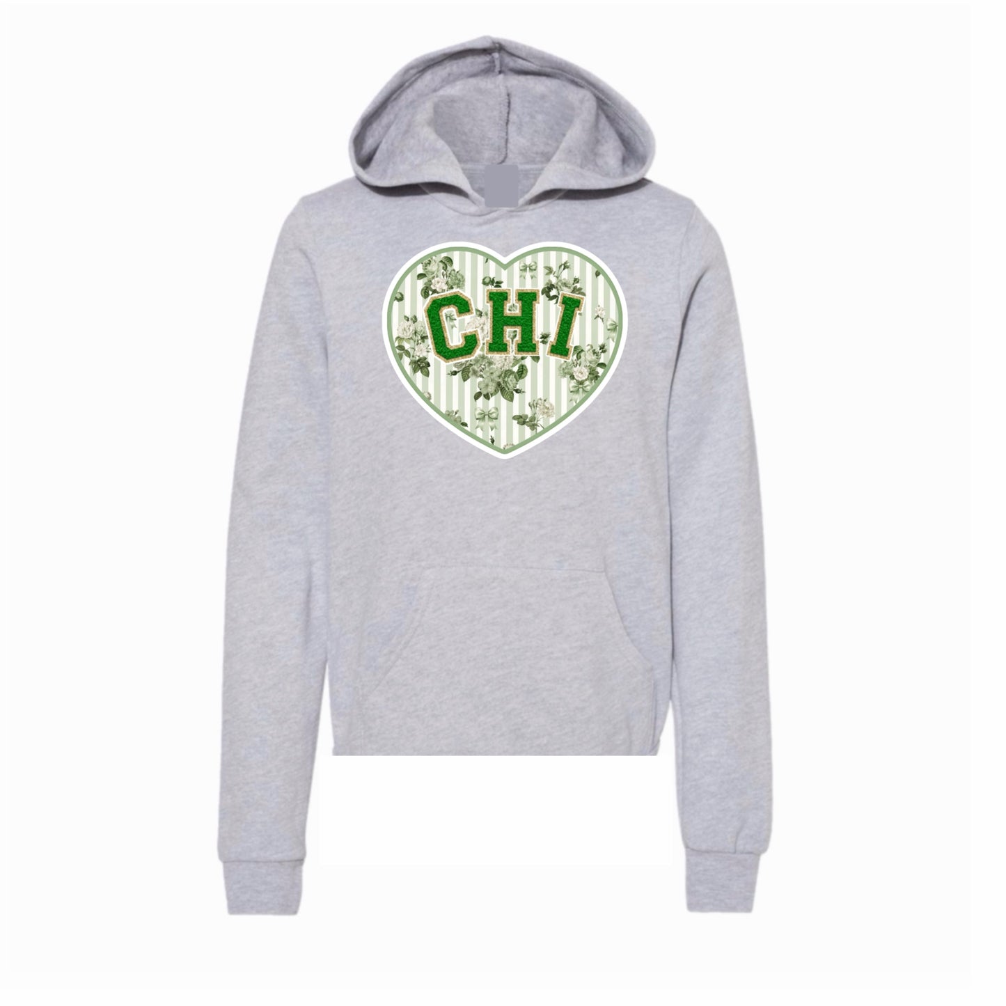 Camp Chi floral heart hoodie