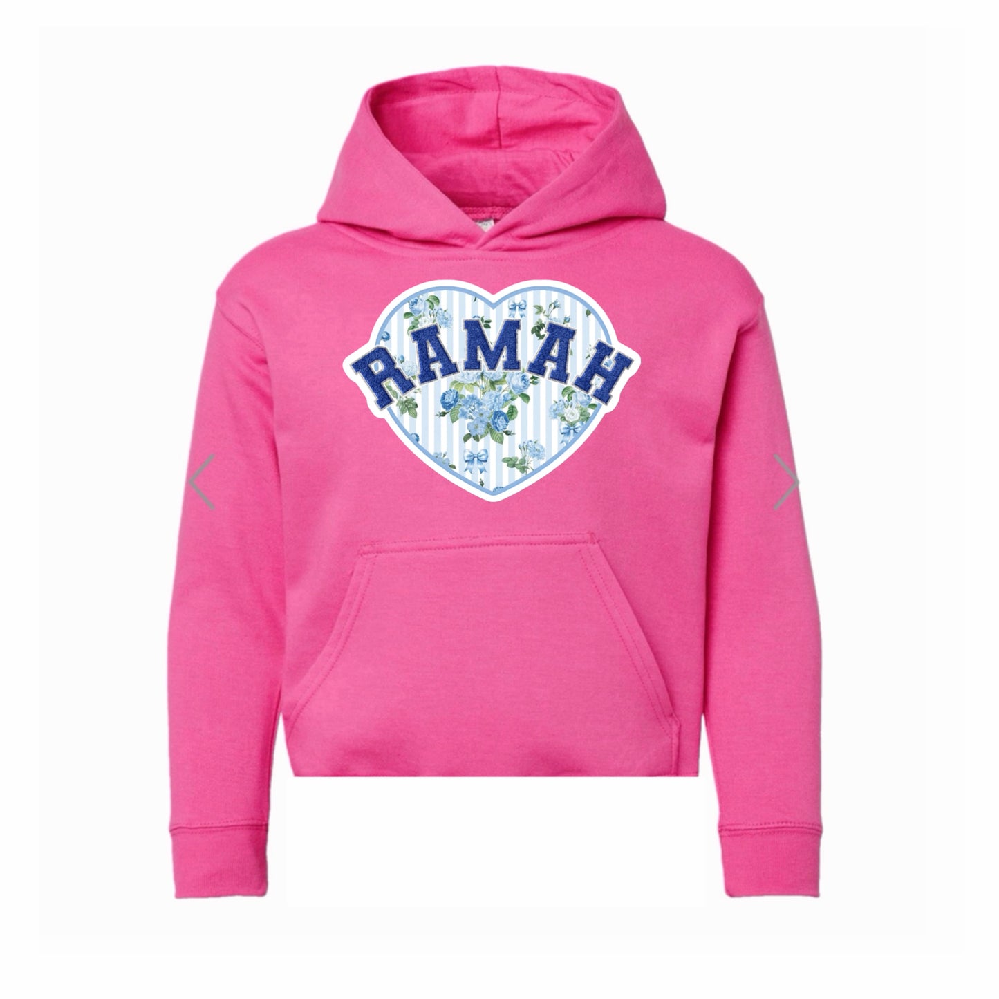 Ramah floral heart hoodie