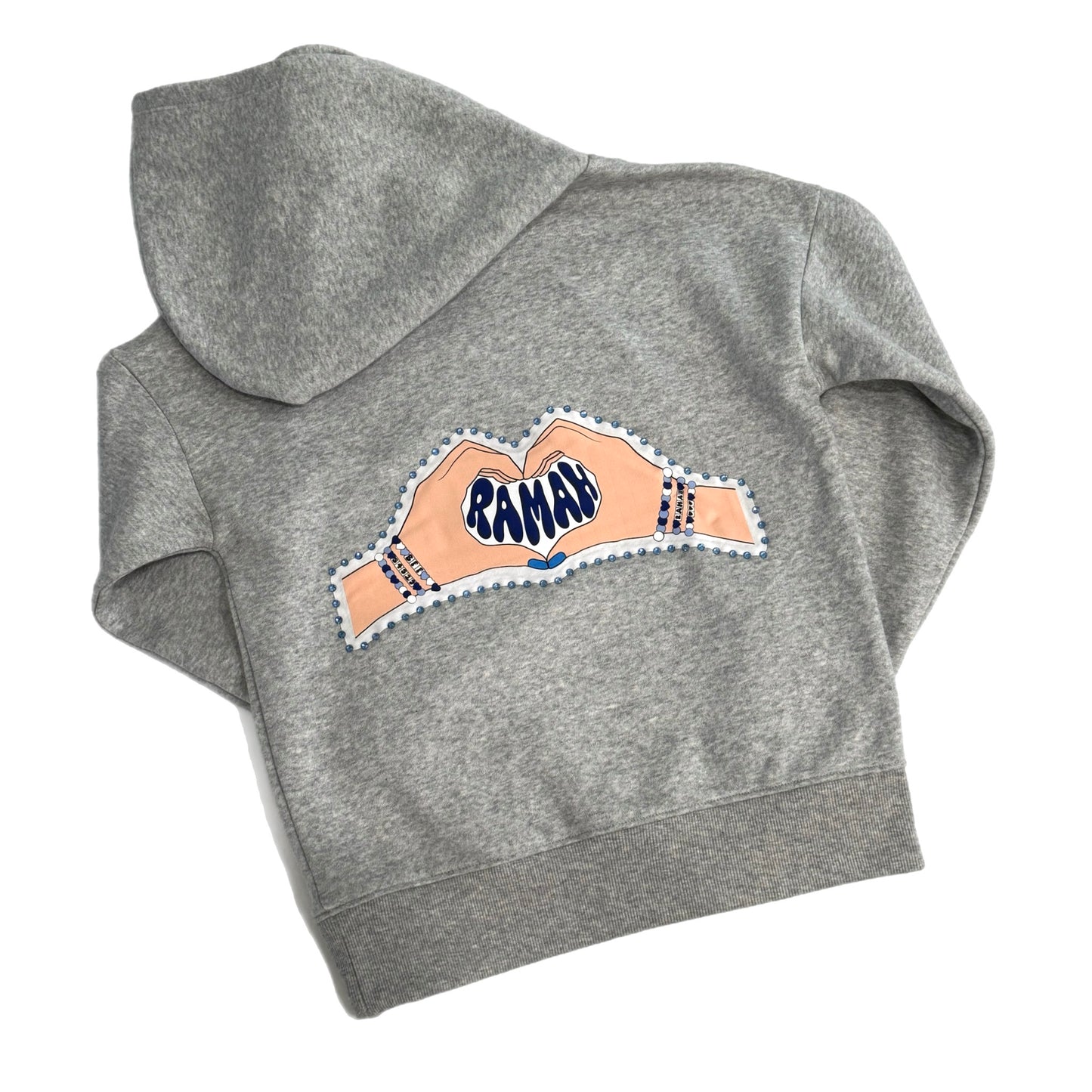 Ramah heart hands hooded sweatshirt