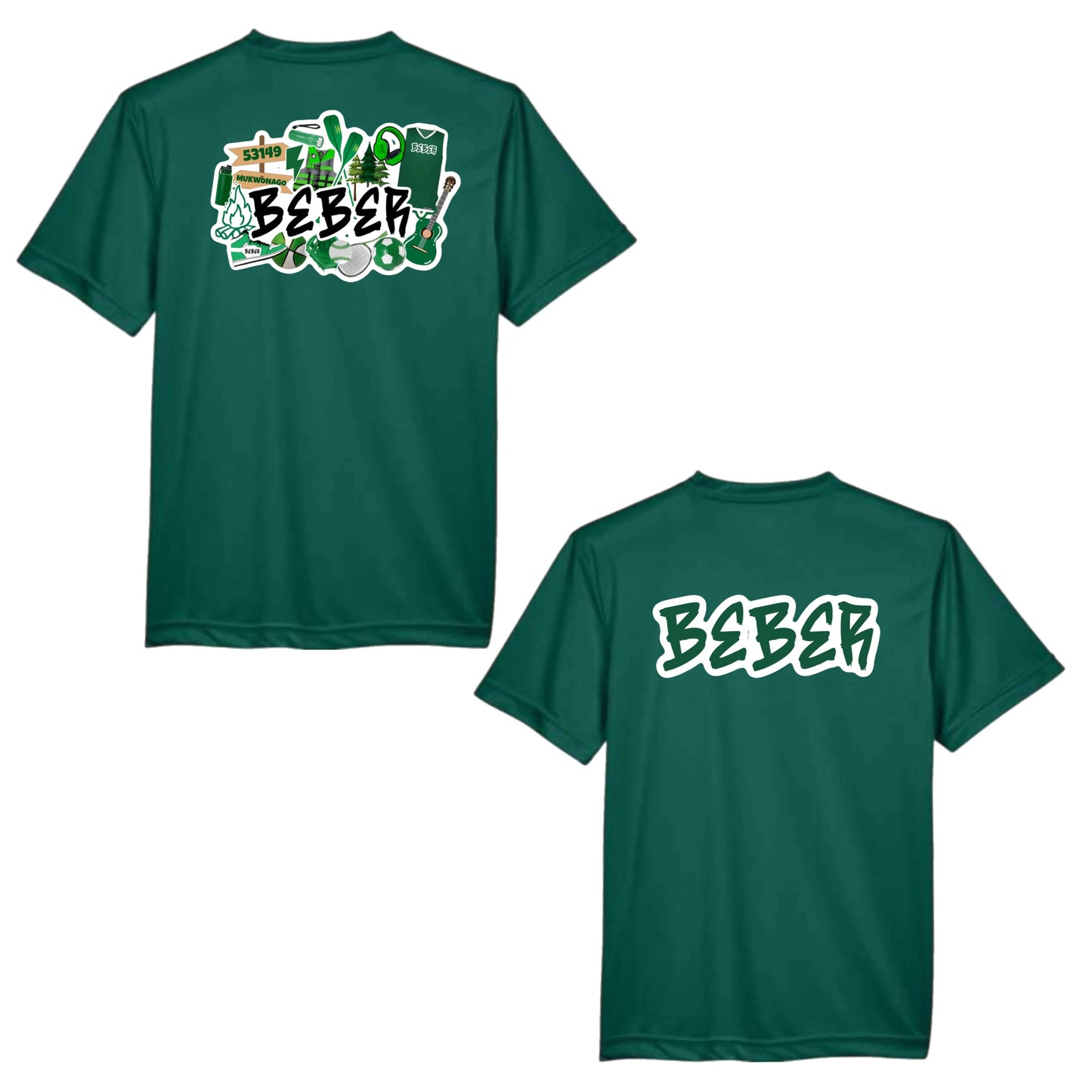 Beber graffiti performance tee