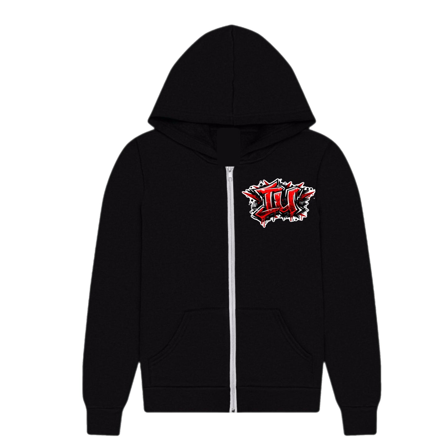 Indiana graffiti zip hoodie