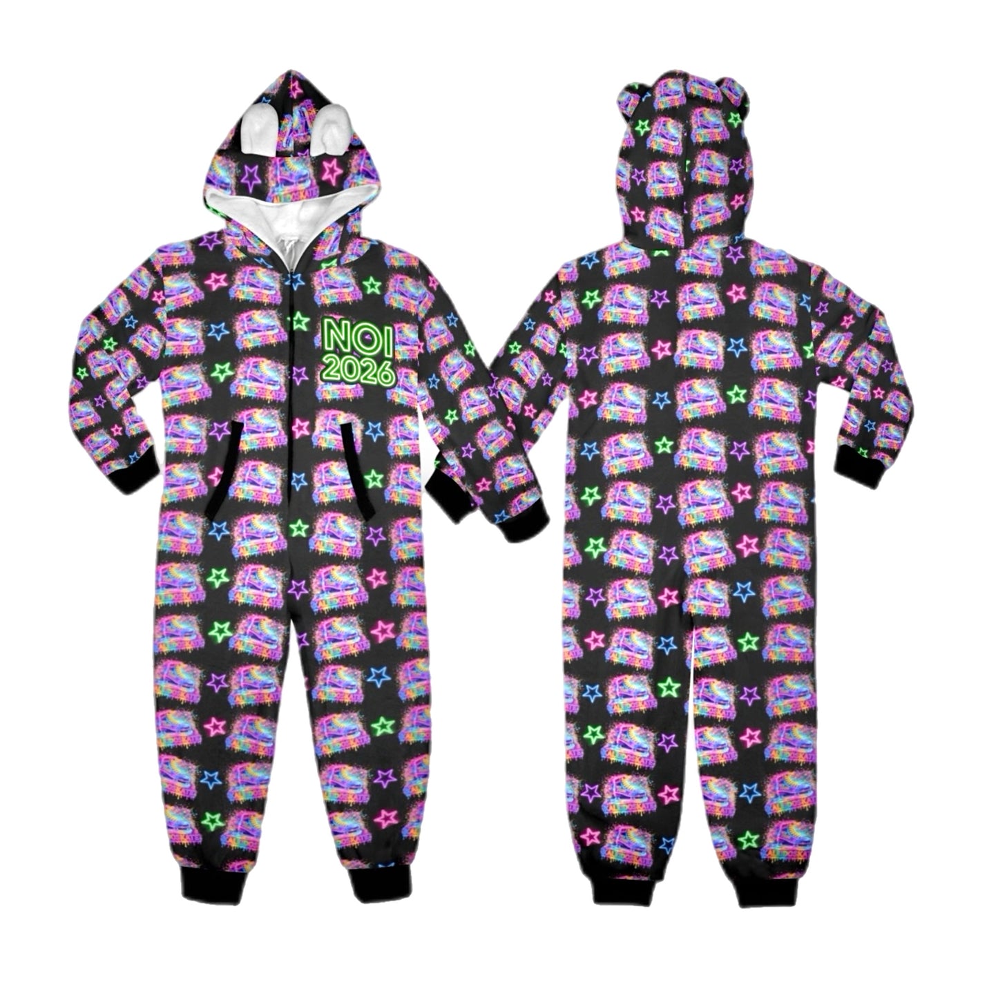 NOI Fleece Zip-Up One-Piece