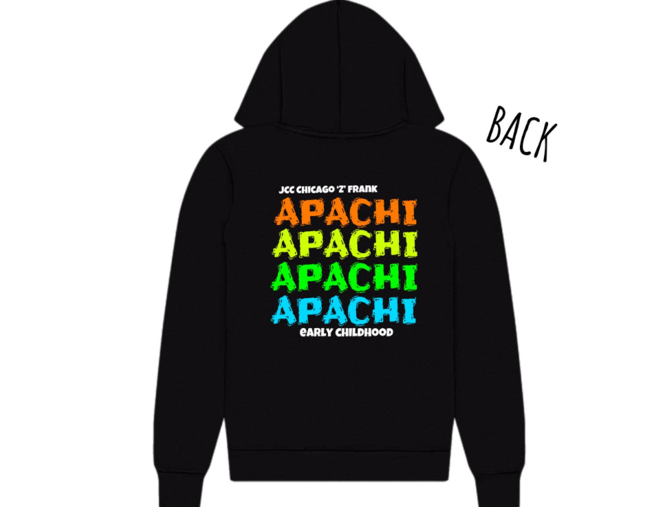 Neon rainbow APACHI zip hoodie