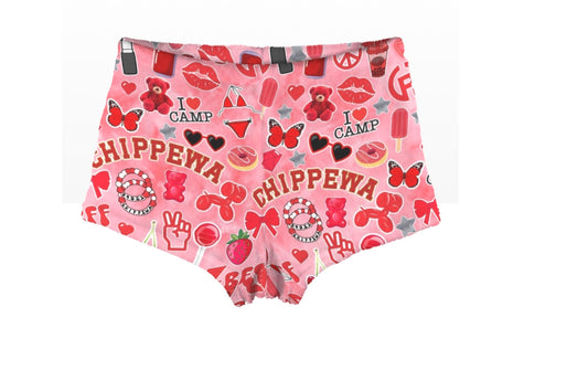 Chippewa girls/womens fleece shorts