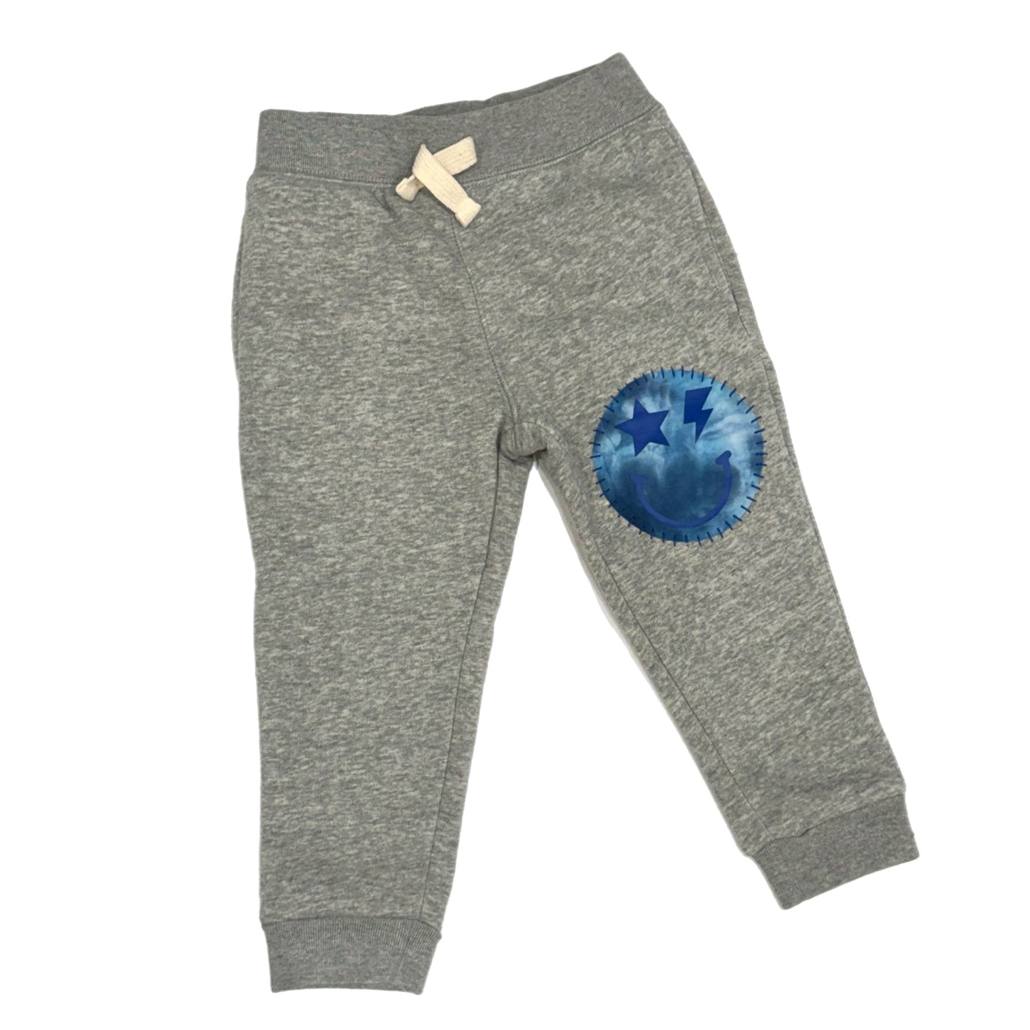 Blue emoji joggers