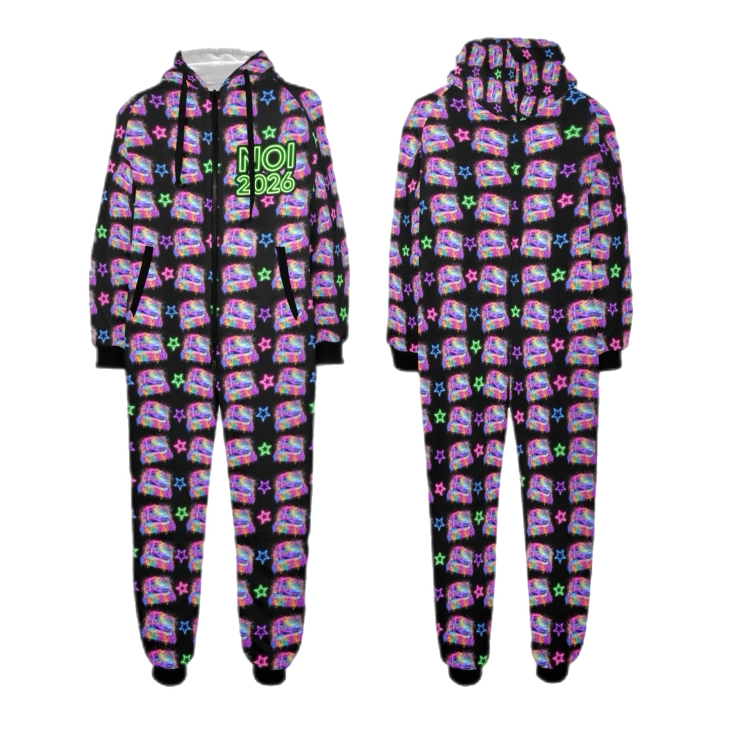 NOI Fleece Zip-Up One-Piece