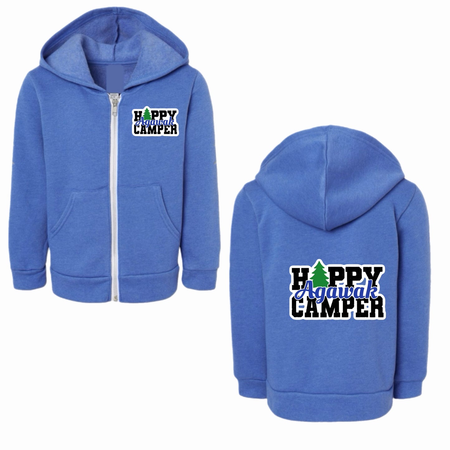 Agawak happy camper zip hoodie