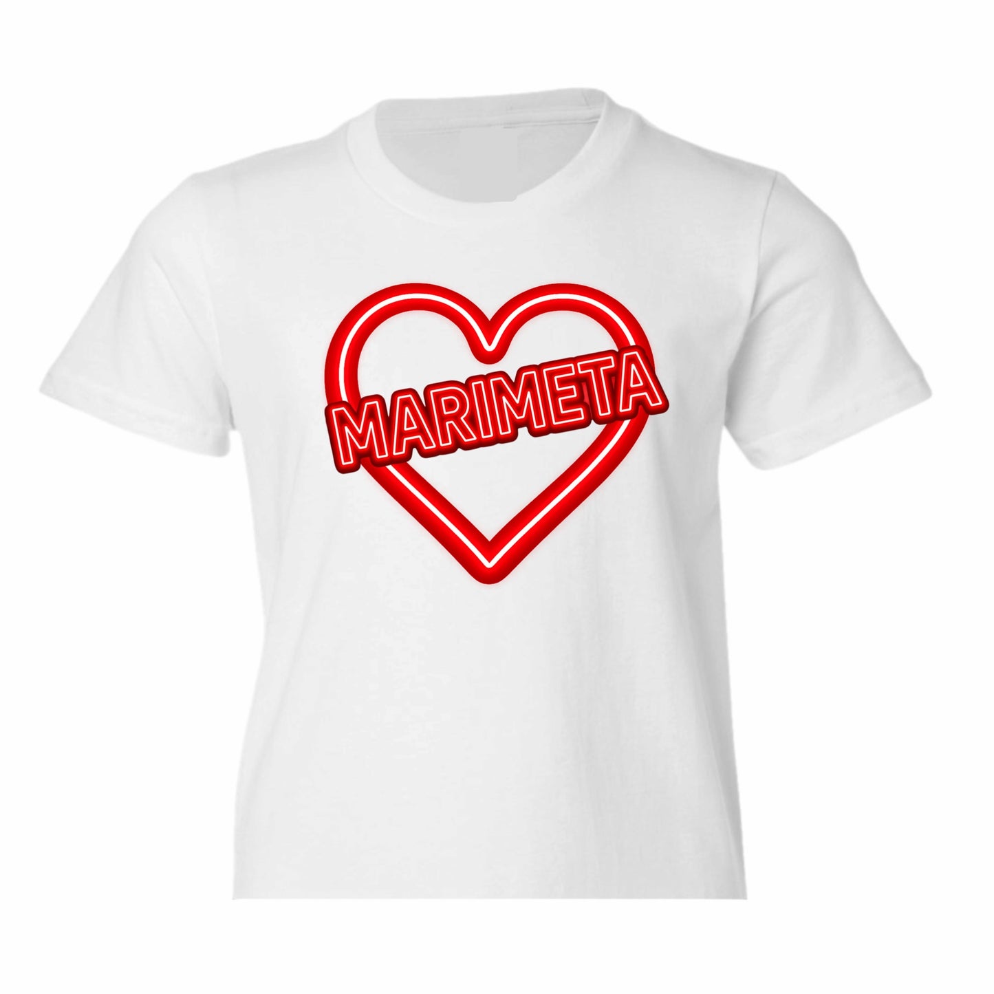 Marimeta neon sign tee