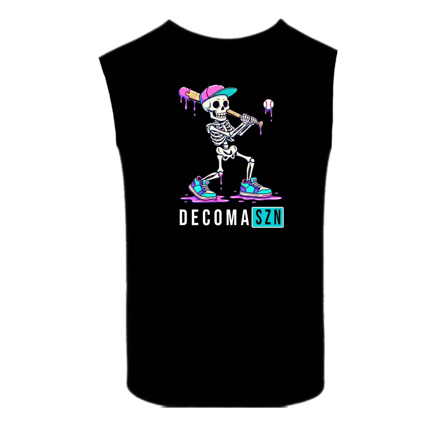 Decoma Boys/adults Skeleton Baseball Tank