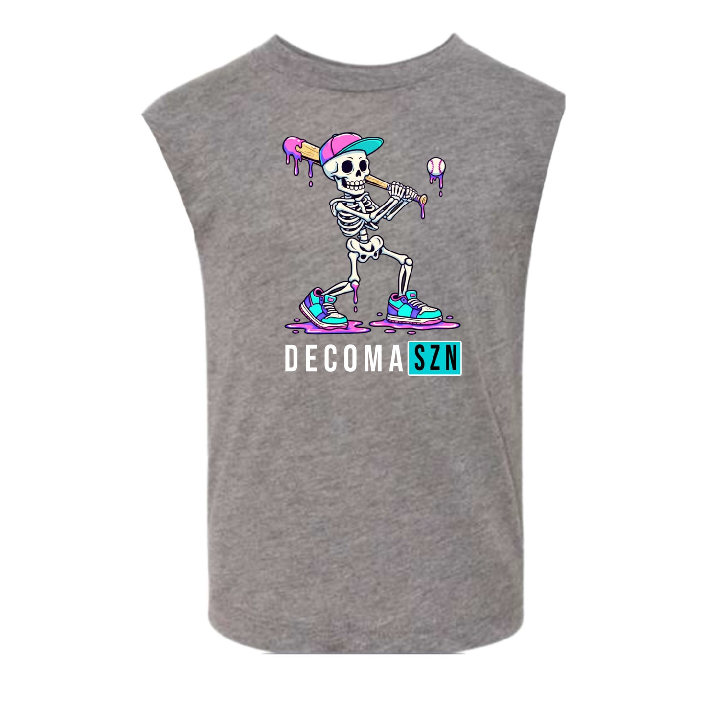 Decoma Boys/adults Skeleton Baseball Tank