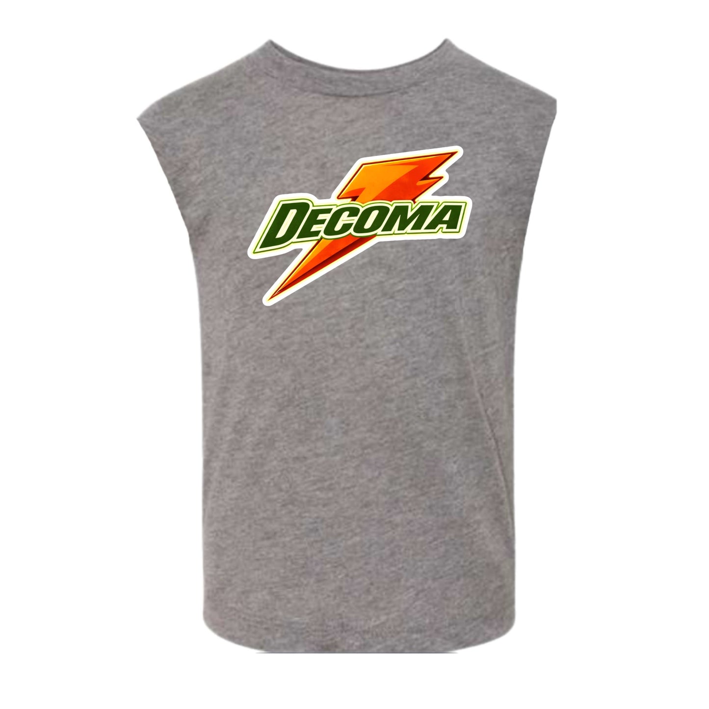 Decoma boys/adults orange bolt tank