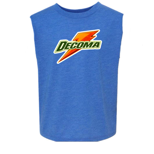 Decoma boys/adults orange bolt tank
