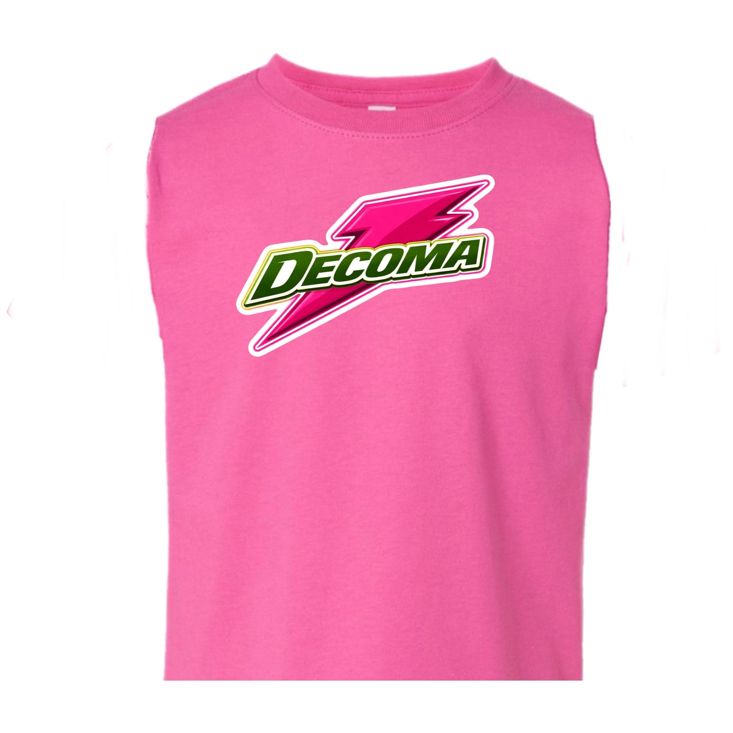 Decoma Girls/women pink bolt tank