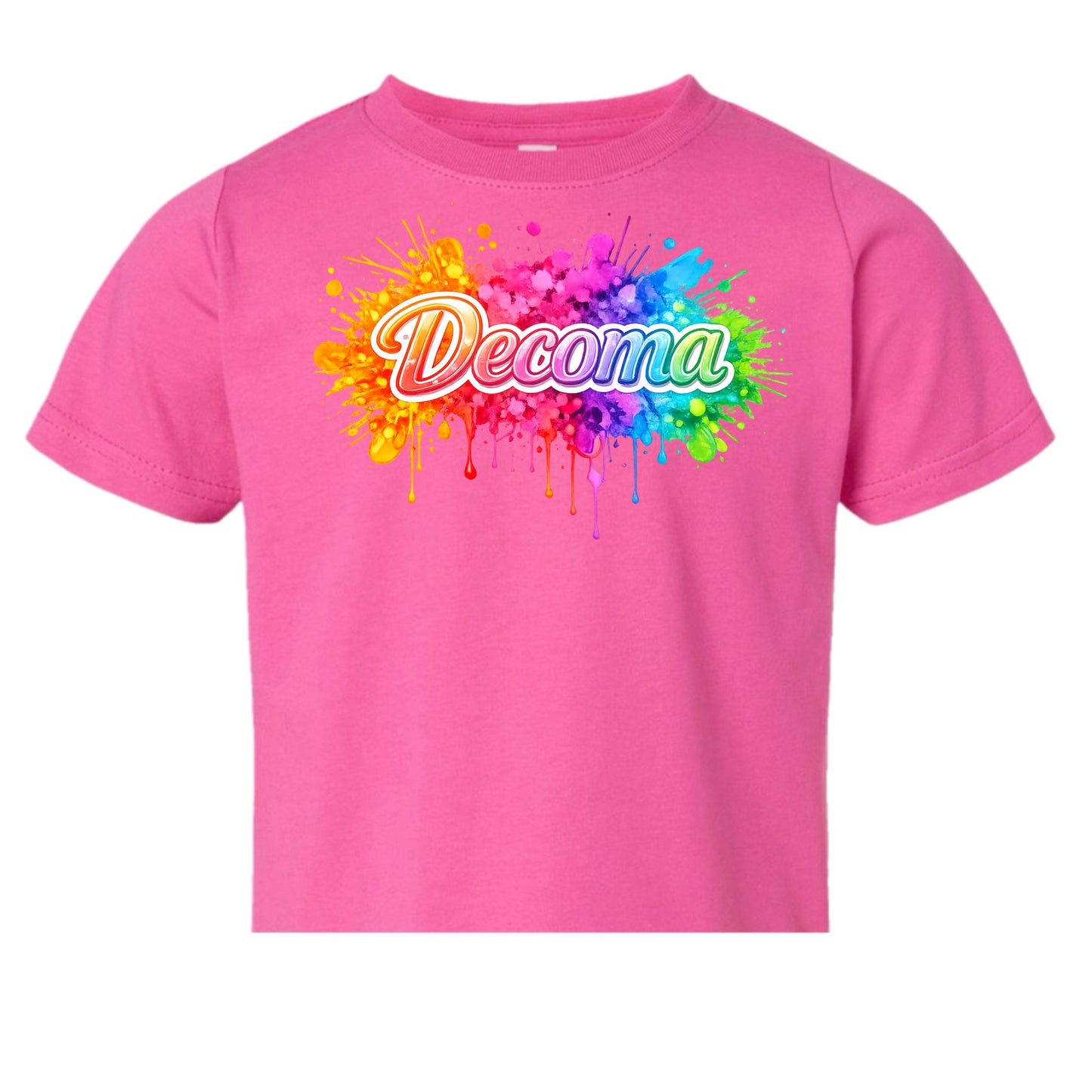 DECOMA Girls/women neon splatter tee