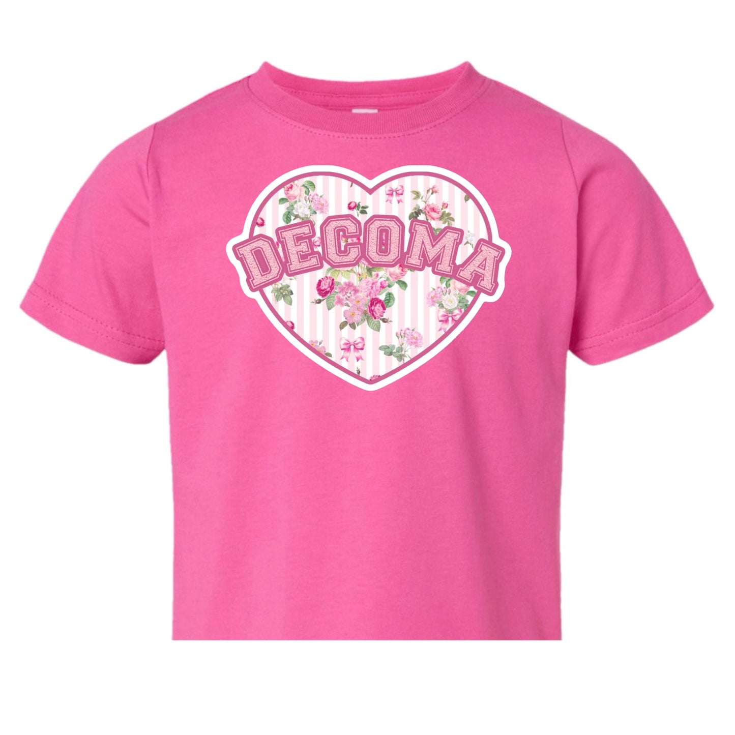DECOMA Girls/women floral heart tee