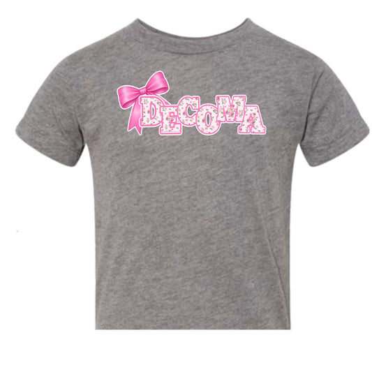 DECOMA Girls/women bow tee