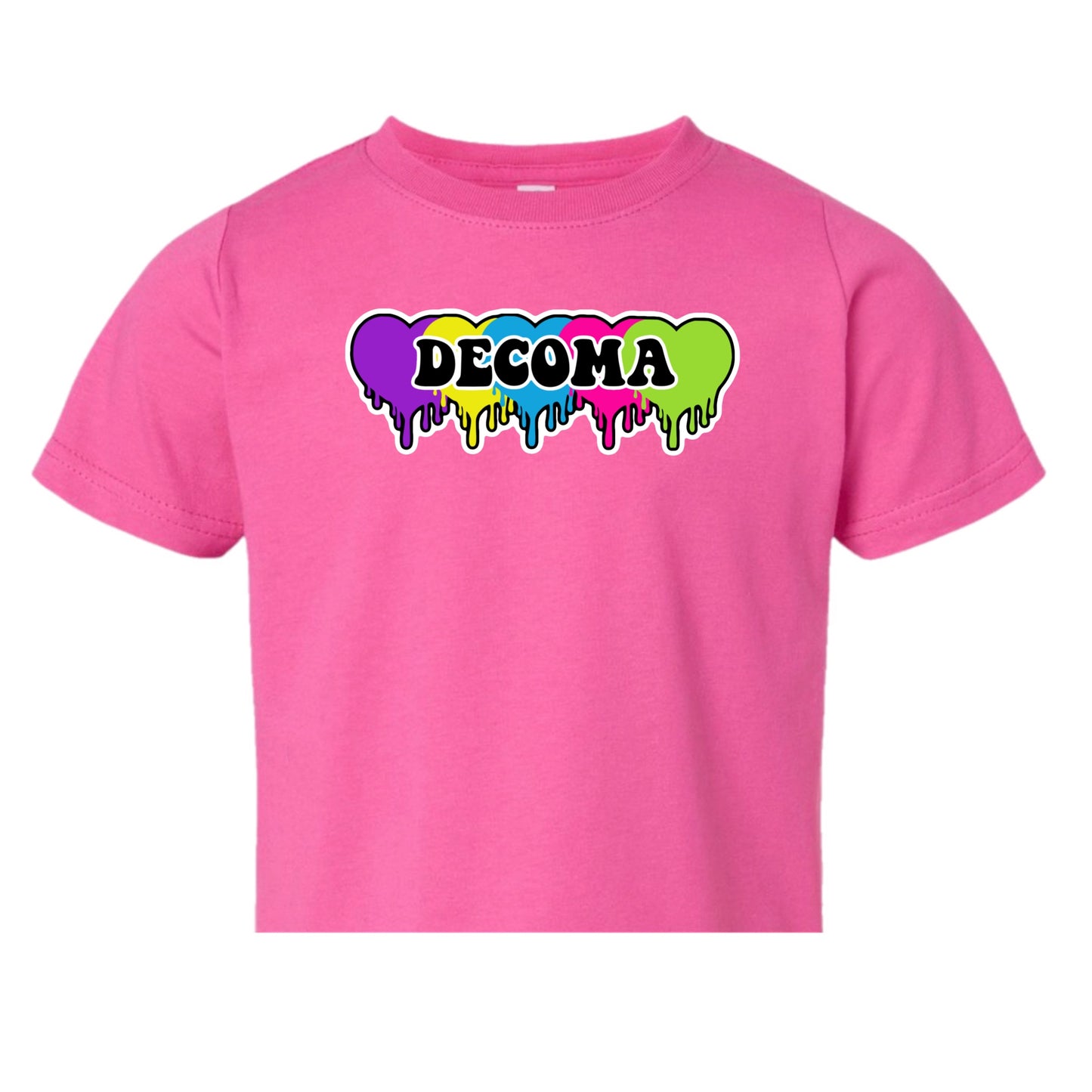 DECOMA Girls/women drippy hearts tee