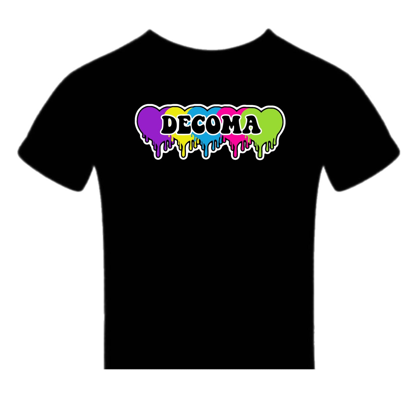 DECOMA Girls/women drippy hearts tee