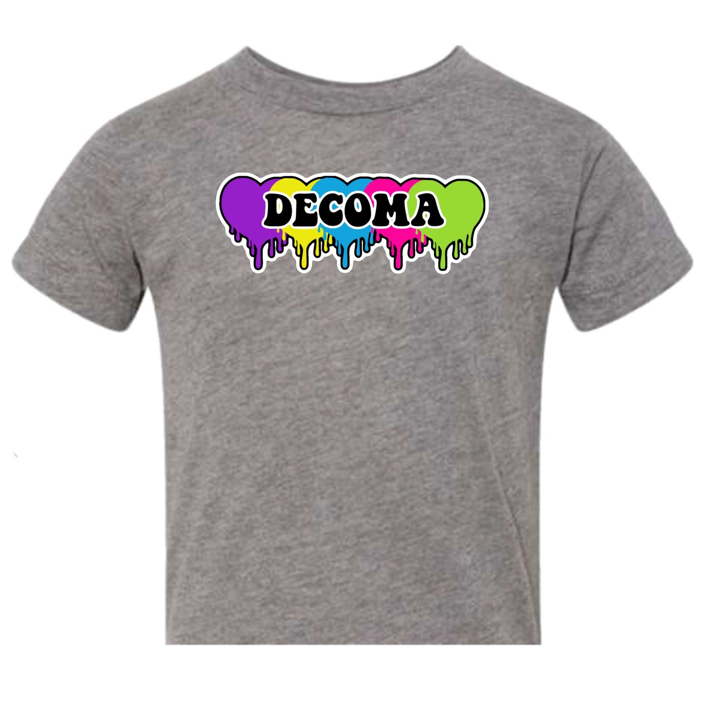 DECOMA Girls/women drippy hearts tee