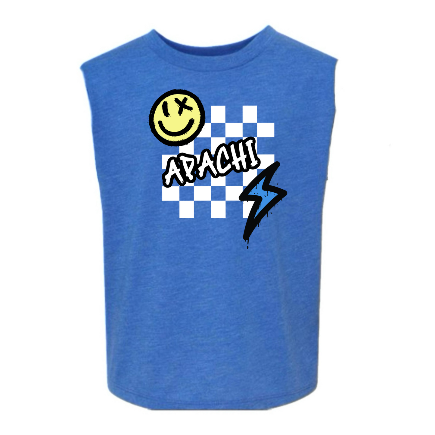 APACHI/ APACHI VILLAGE  boys checkered tank