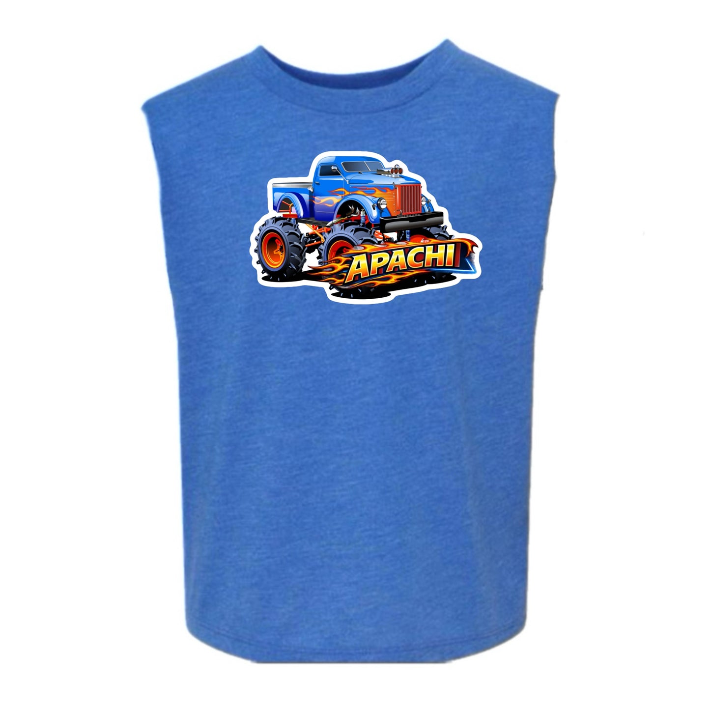APACHI/ APACHI VILLAGE  boys monster truck tank