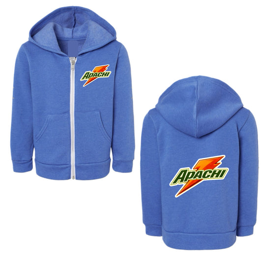 Boys Apachi/ Apachi Village orange bolt hoodie