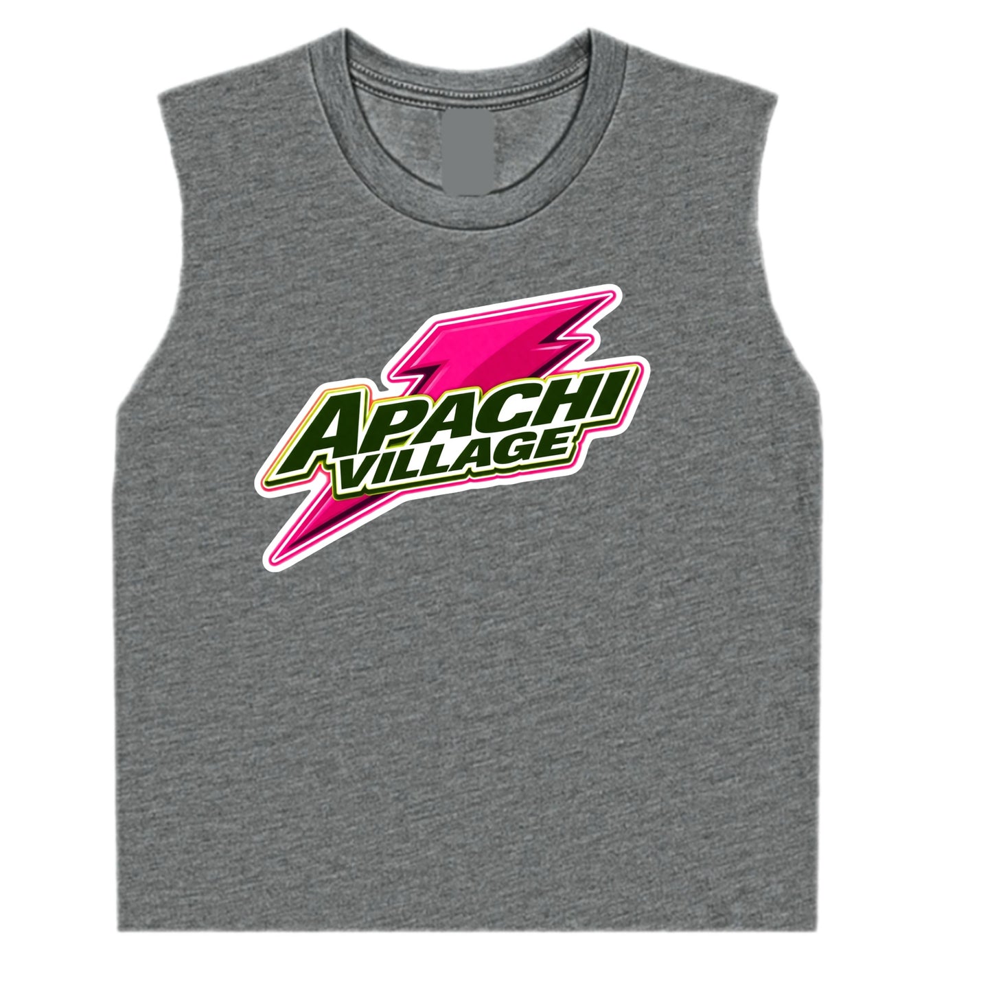 Girls Apachi/Apachi Village pink bolt tank