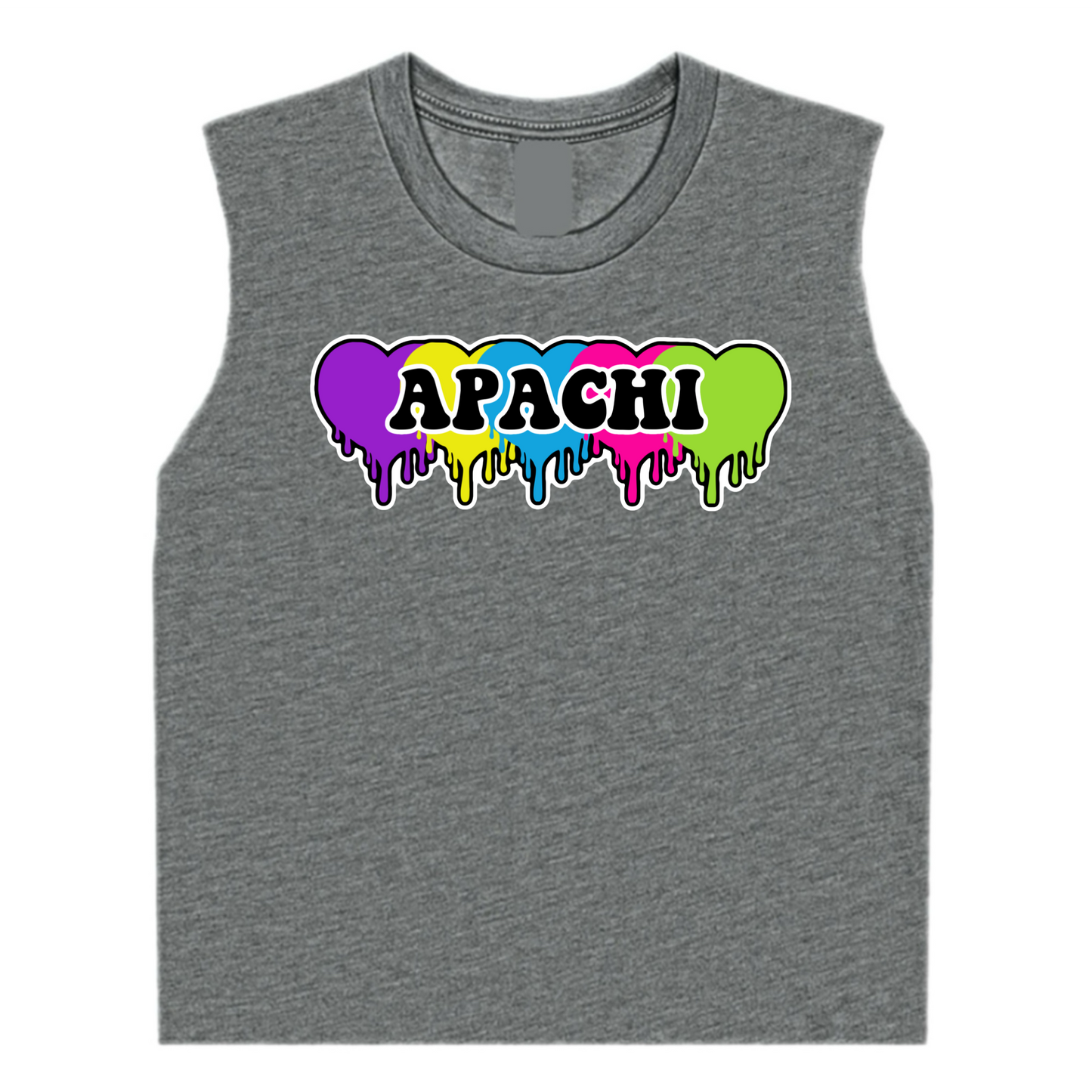 Girls Apachi/Apachi Village neon hearts tank