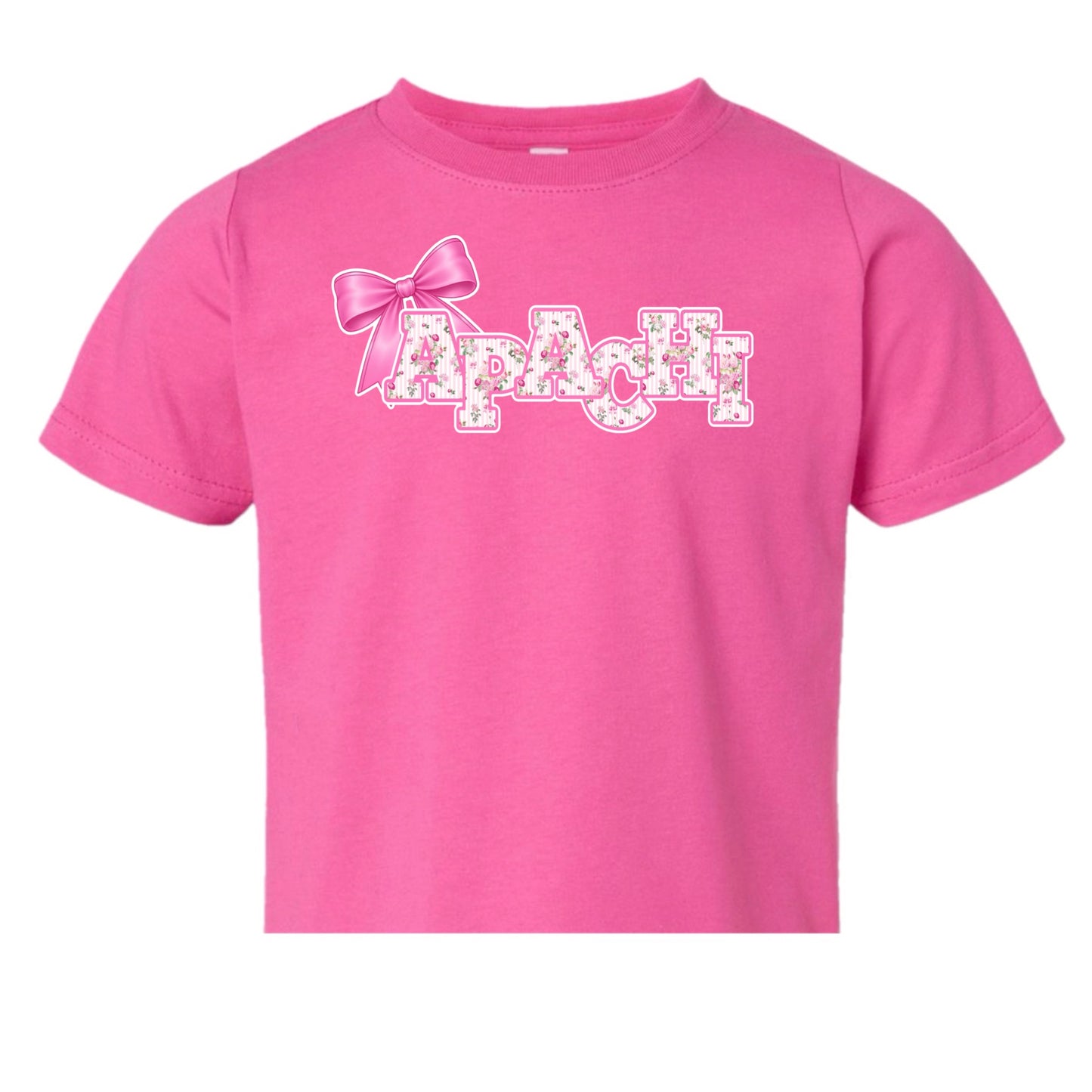 Girls Apachi/ Apachi Village bow tee