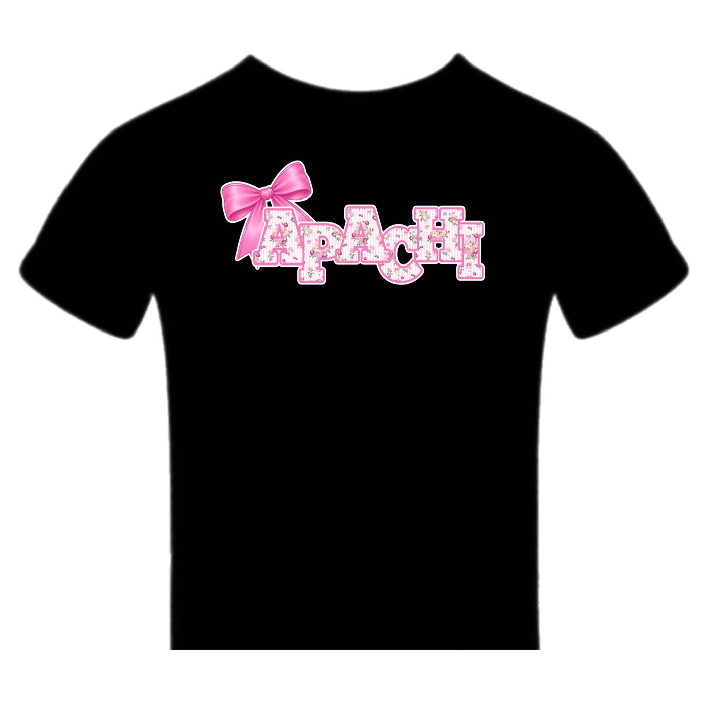 Girls Apachi/ Apachi Village bow tee