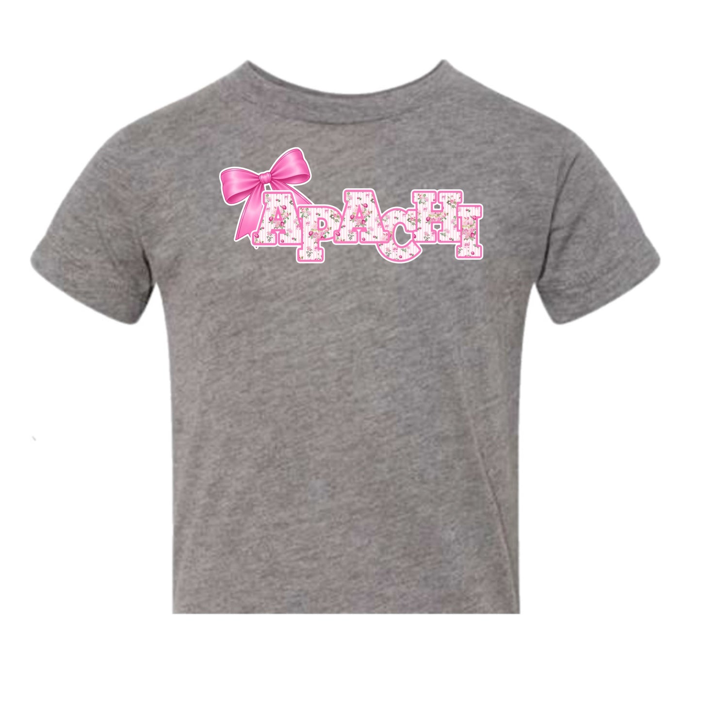 Girls Apachi/ Apachi Village bow tee