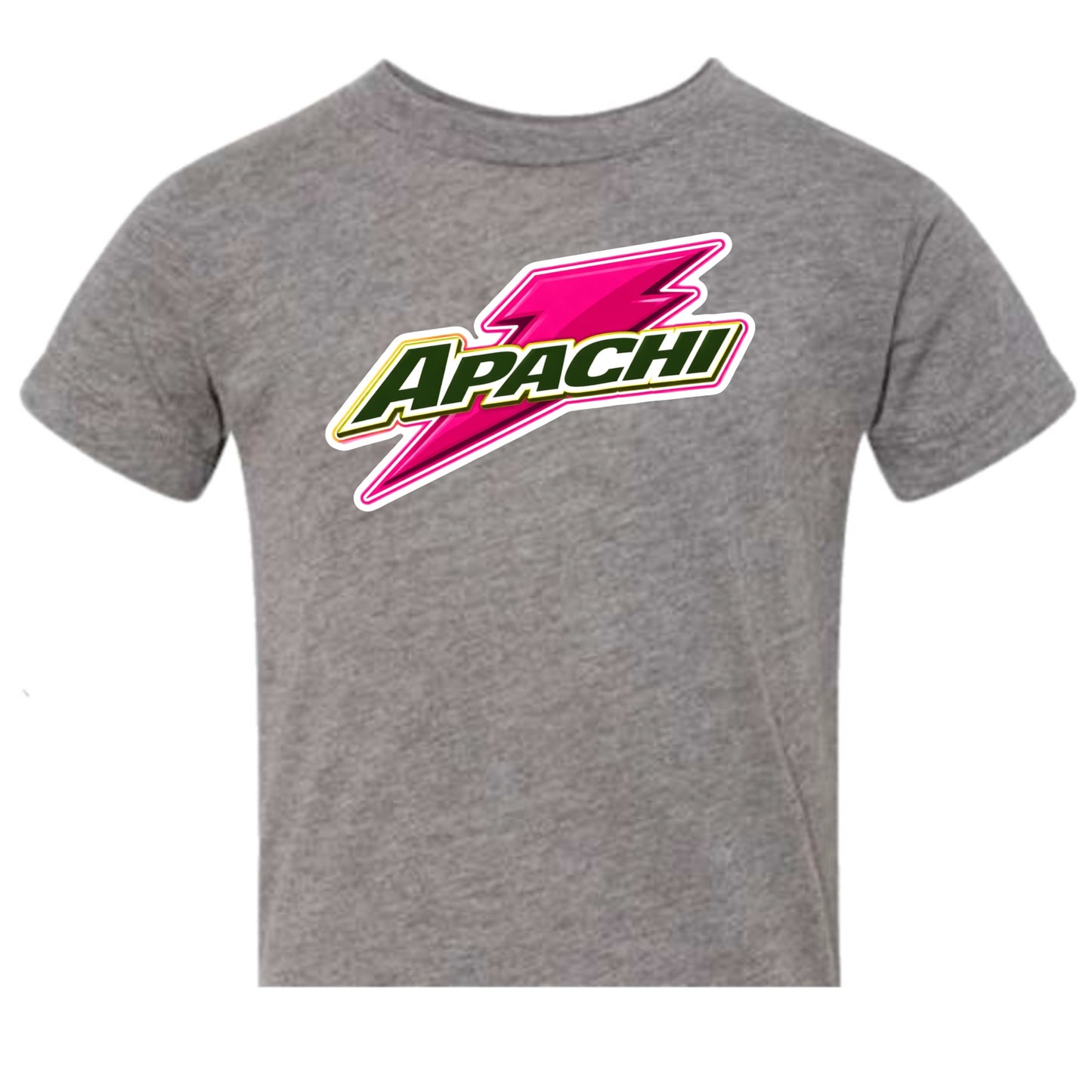 Girls Apachi/ Apachi Village pink bolt tee