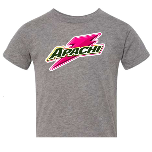 Girls Apachi/ Apachi Village pink bolt tee