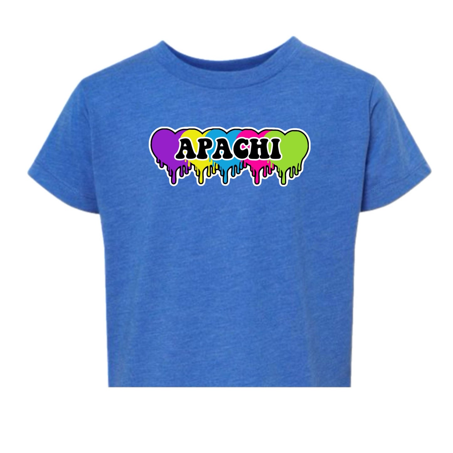 Girls Apachi/ Apachi Village neon hearts tee