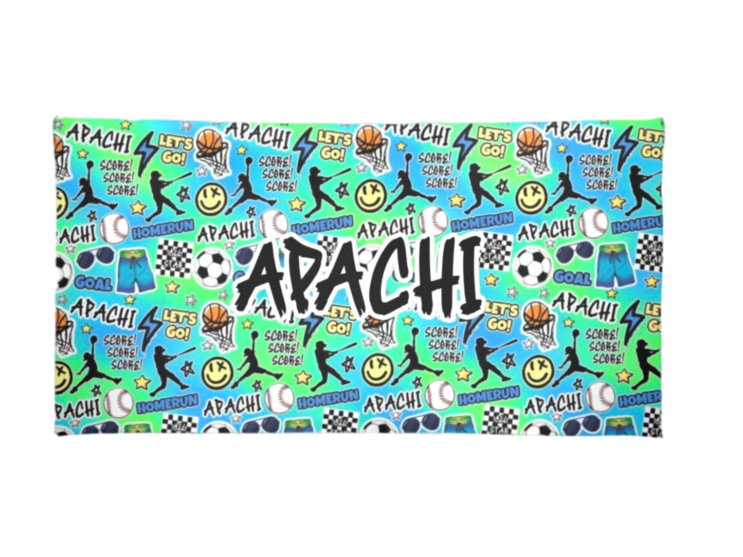 Apachi/ Apachi Village boys neon beach towel