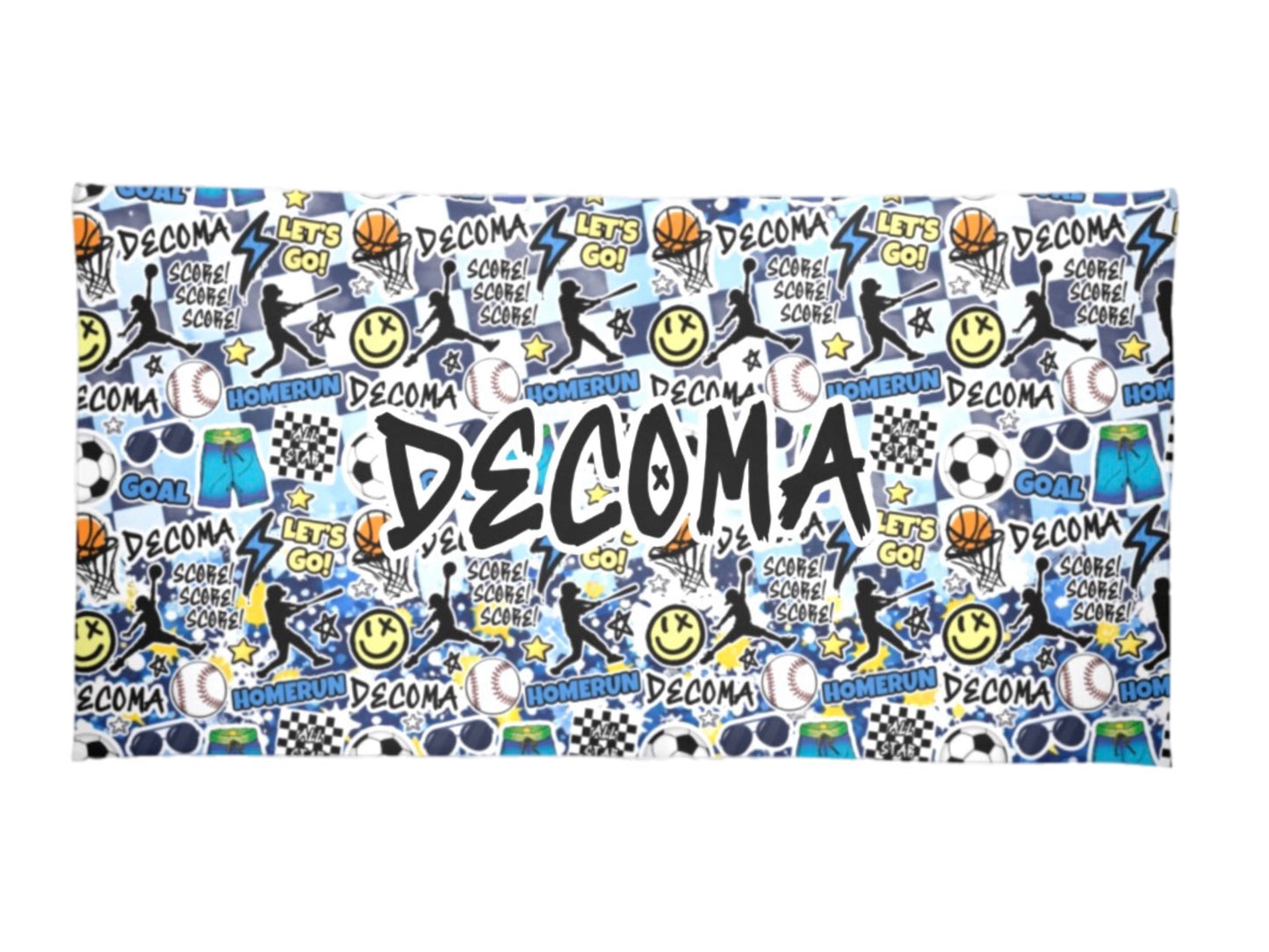 Decoma blue beach towel