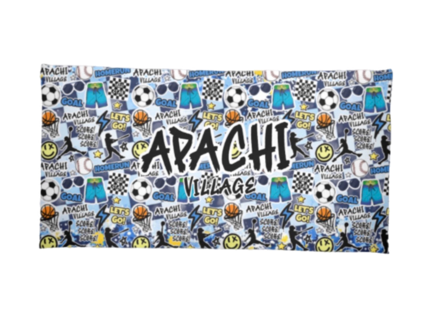 Apachi/ Apachi Village boys blue beach towel