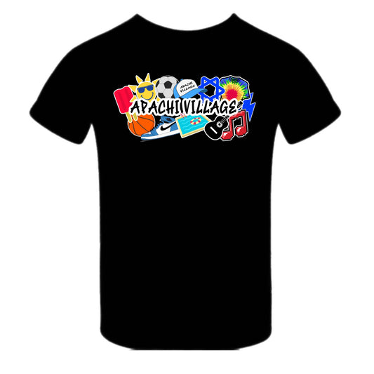 Boys Apachi Village collage tee