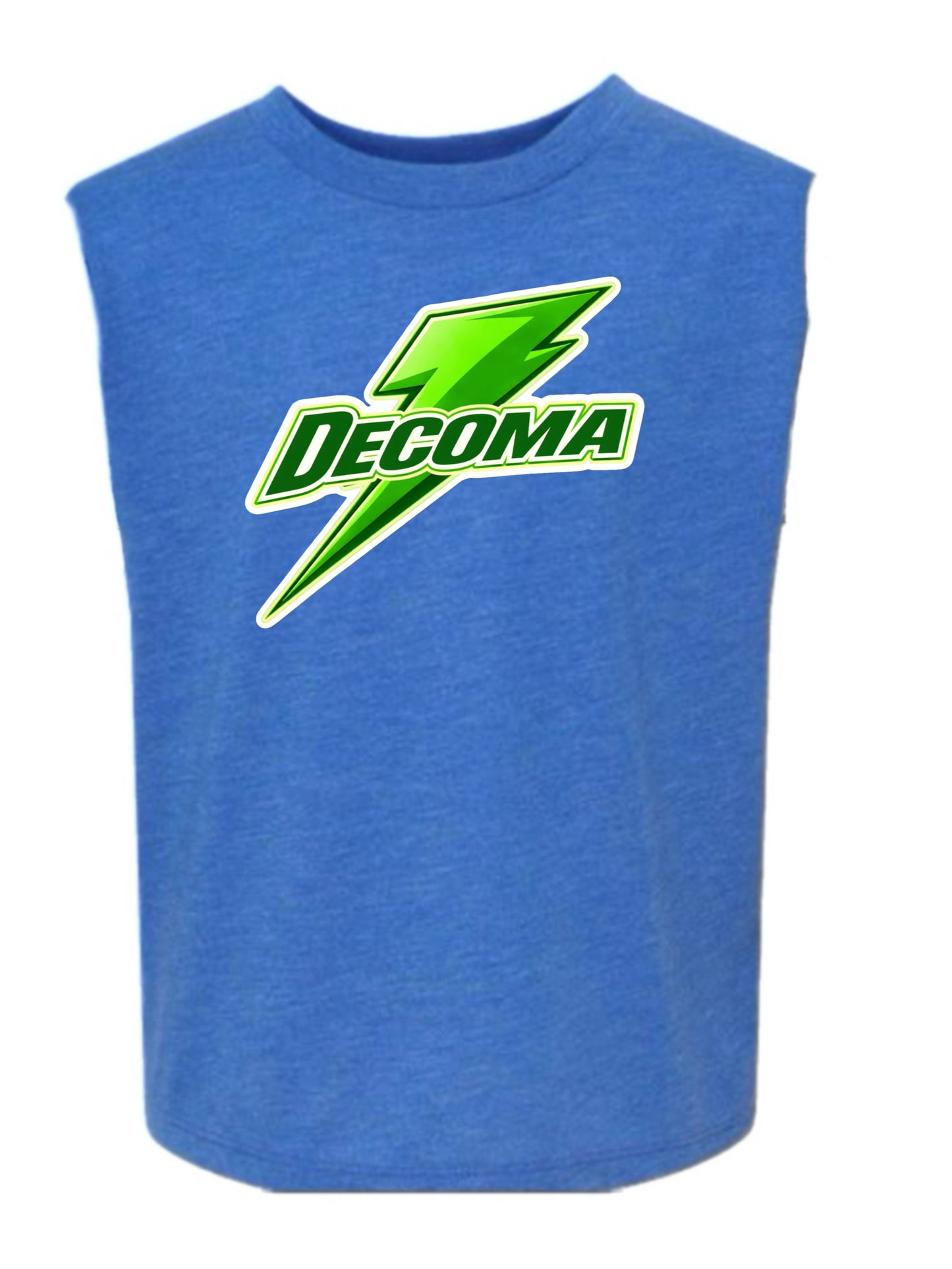 Decoma boys/adults green bolt tank