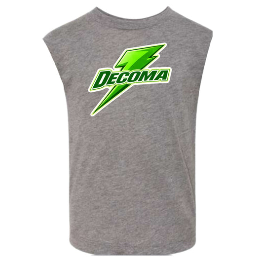 Decoma boys/adults green bolt tank