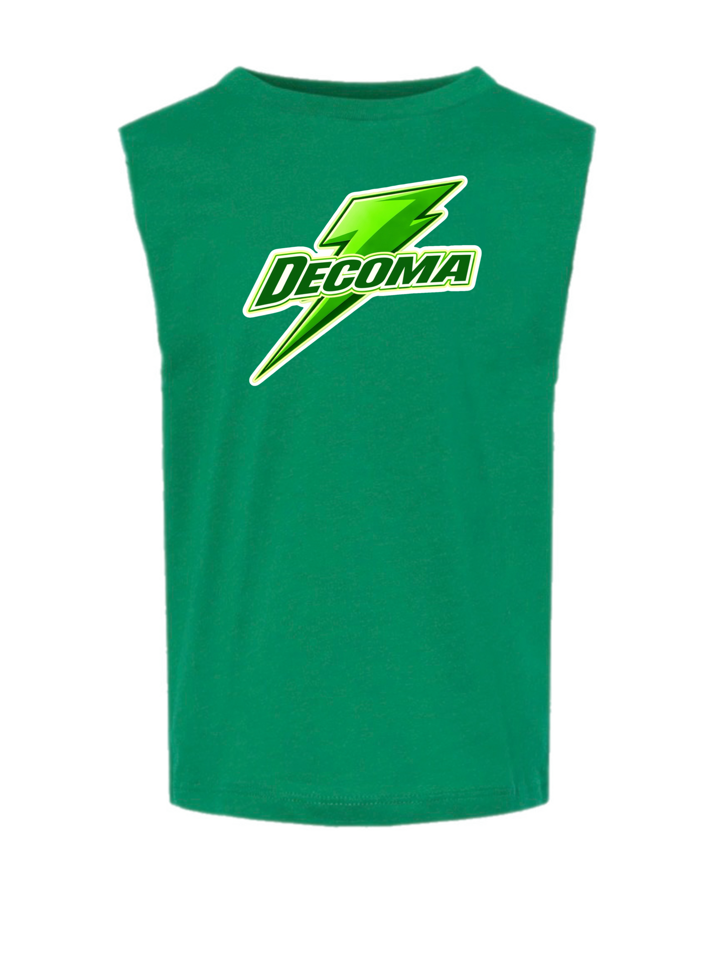 Decoma boys/adults green bolt tank
