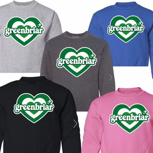Greenbriar vintage heart crewneck sweatshirt