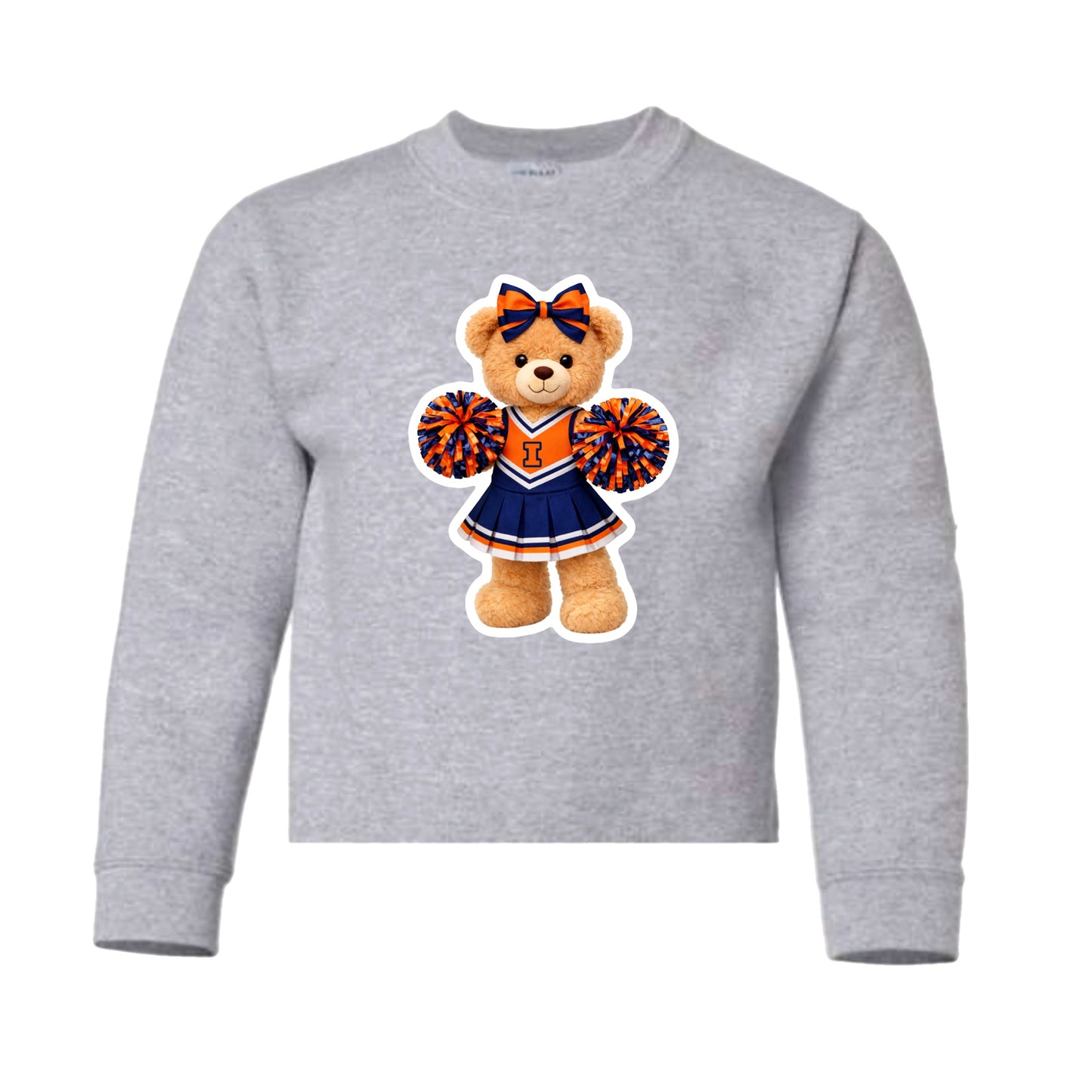 Illinois cheerleader crewneck